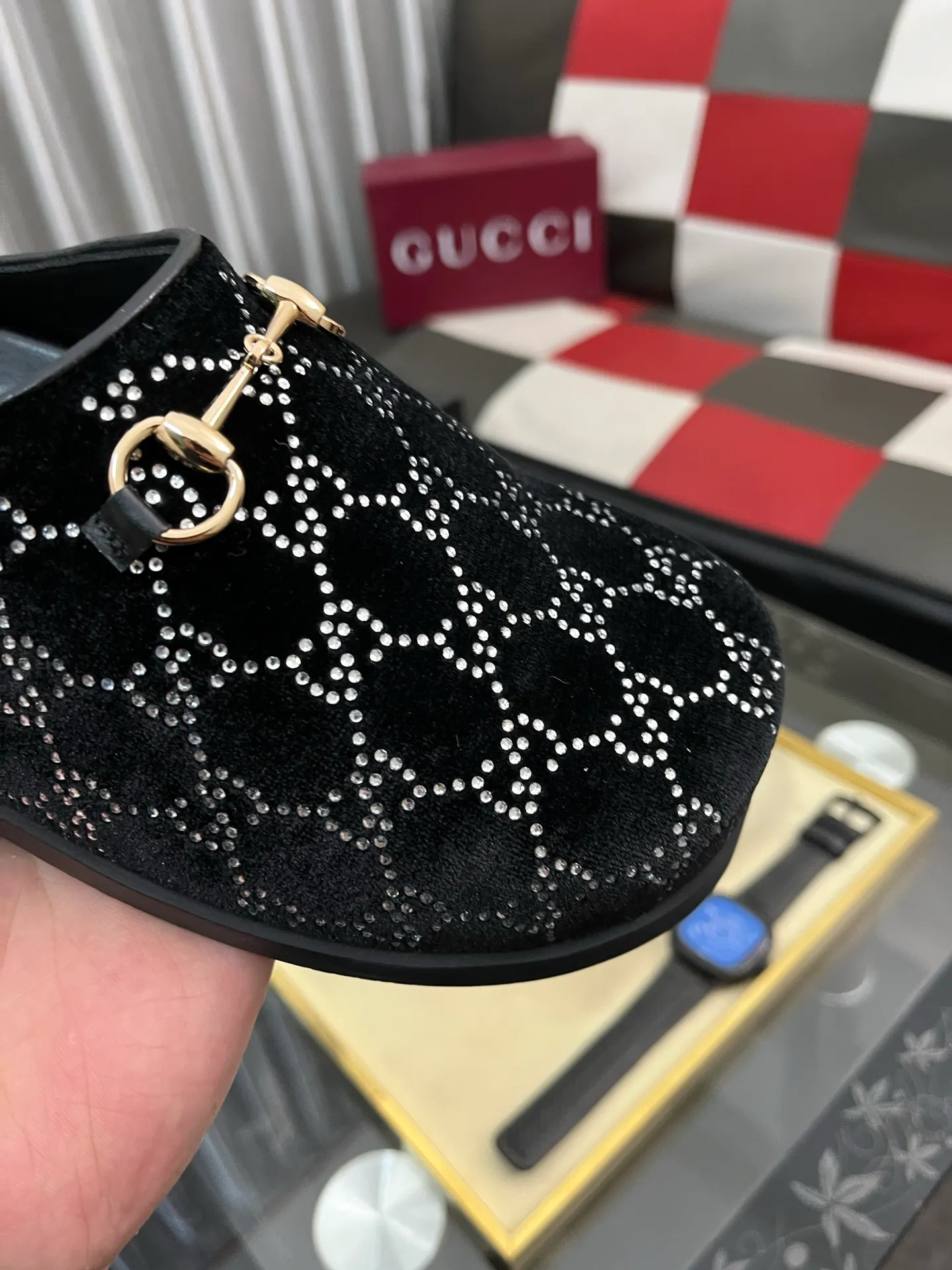 Ex-factory price: 460⌚️⌚️[Gucci] 2025 new season half-slip men's shoes, made of Italian imported first-layer frosted cowhide➕sheepskin lining, original hardware buckle, original combination of wear-resistant outsole, real shot 🎬 very comfortable on the feet, 4️⃣ colors available in sizes 38-44